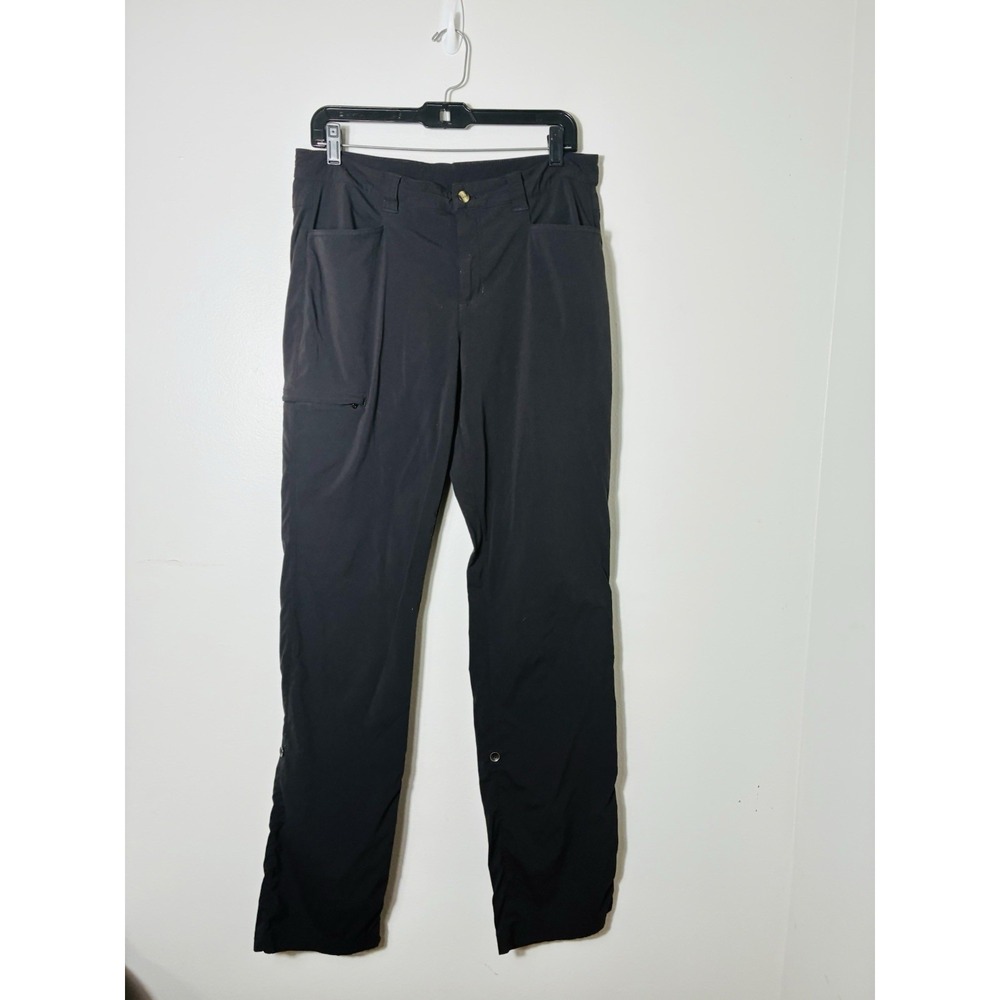 eddie bauer womens travex hiking pants Women's 12 Tall Black Minimalist Gorpcore